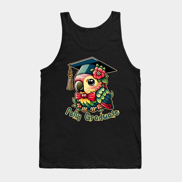 Graduation parrot Tank Top by Japanese Fever